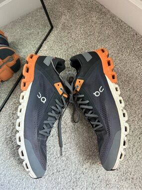 On Men's Cloudflow 3.0 35.98398 Gray Running Shoes Size 11 D Sneaker